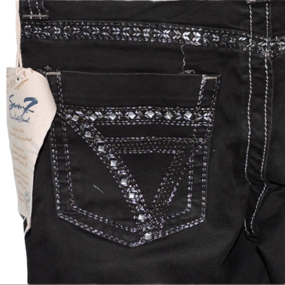 Seven7 Leggings Dark Denim Sz 27 New - Picture 6 of 8